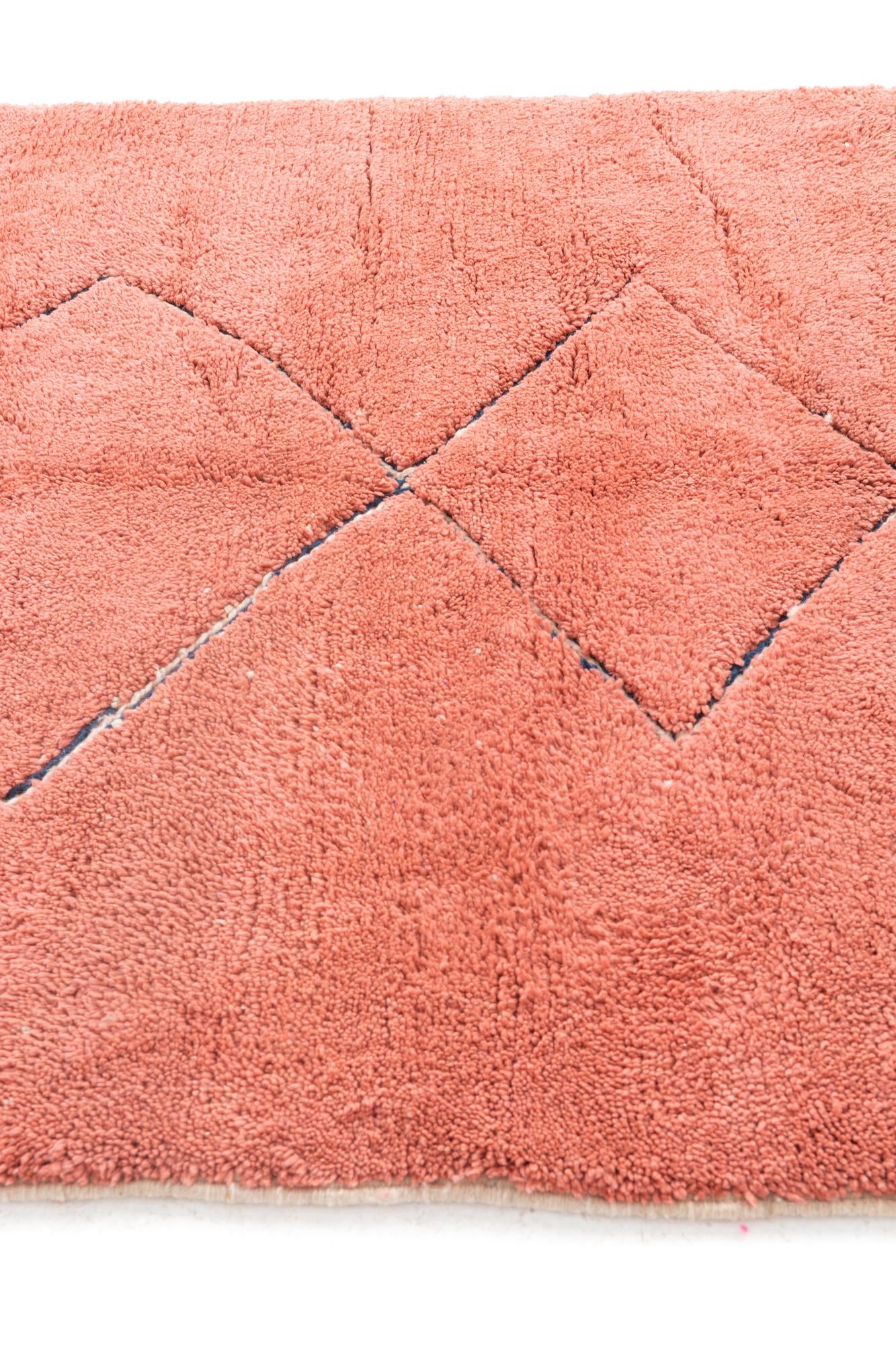 5' 7 x 7' 10 Hand Knotted Moroccan Wool Rug
