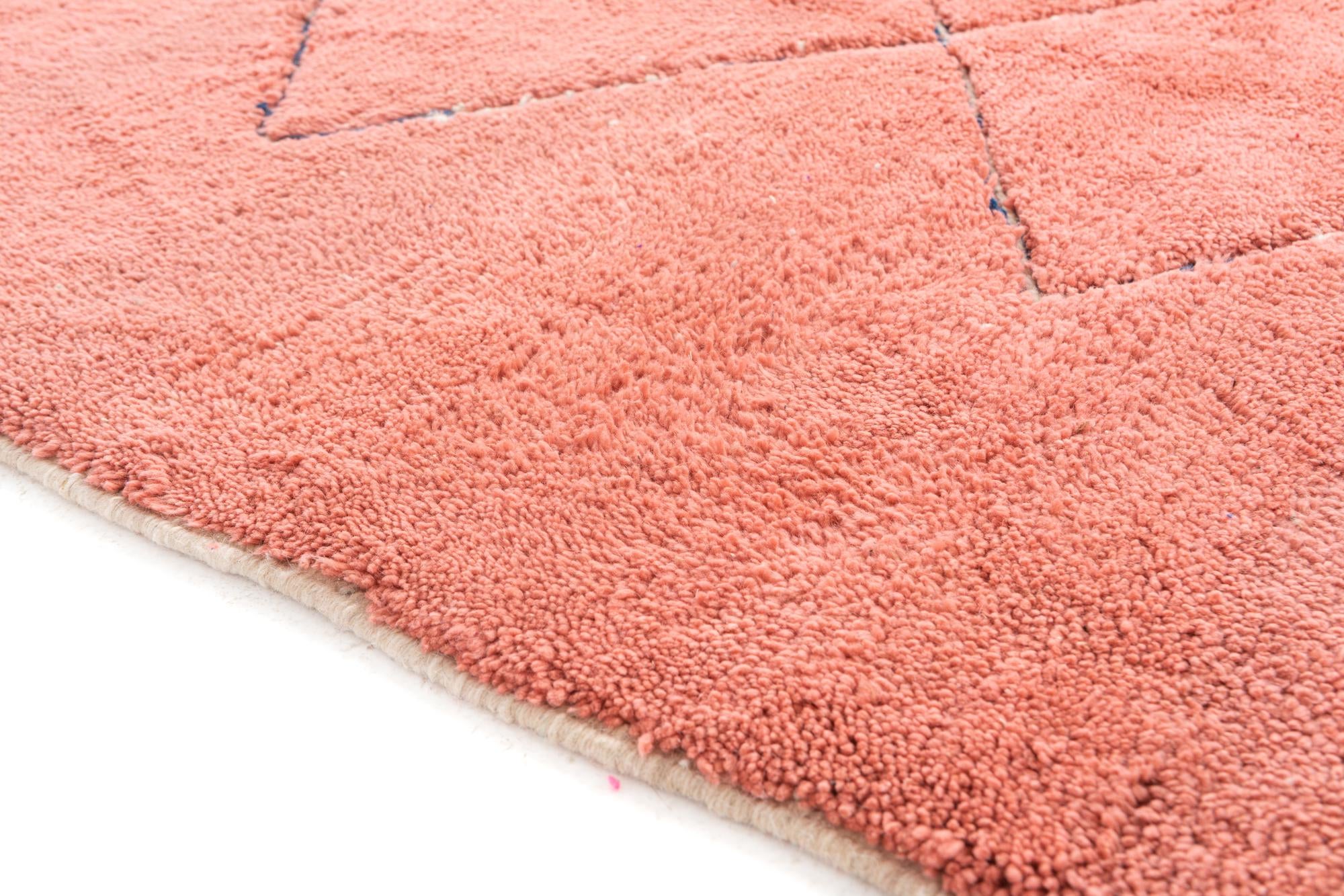 5' 7 x 7' 10 Hand Knotted Moroccan Wool Rug