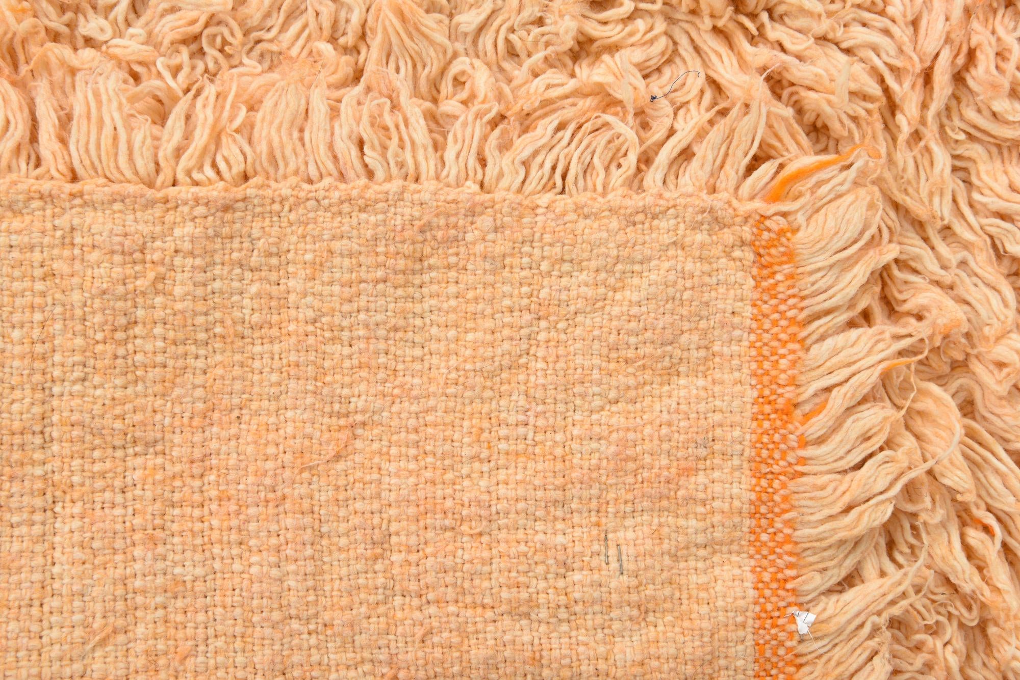 3' 7 x 4' 9 Hand Knotted Moroccan Wool Rug