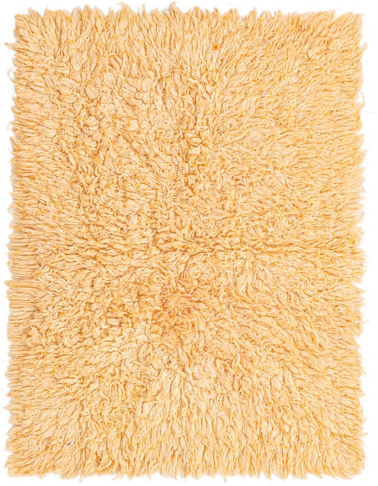 Detail image of 3' 7 x 4' 9 Hand Knotted Moroccan Wool Rug