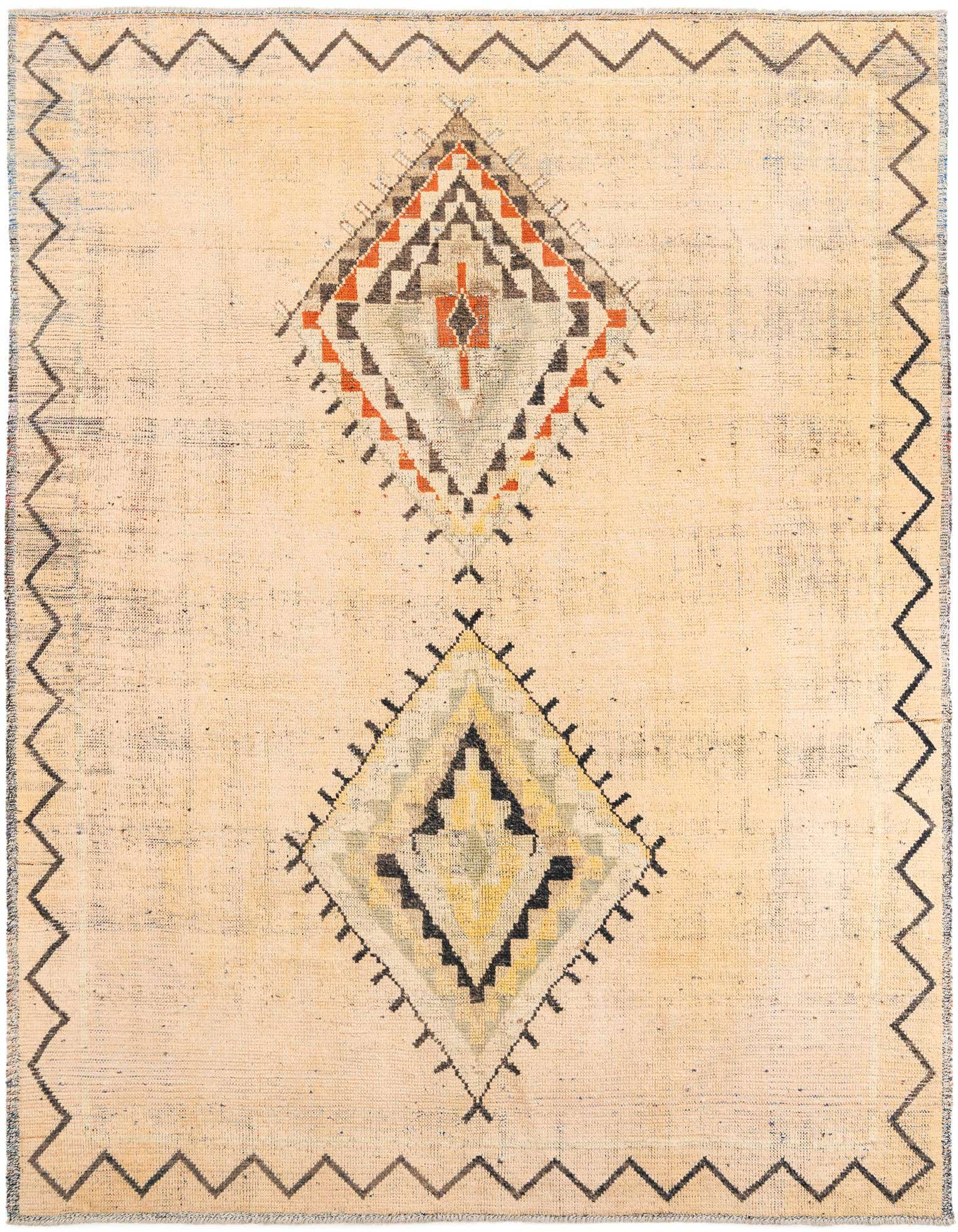 9' x 11' 8 Hand Knotted Moroccan Wool Rug