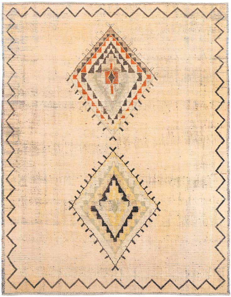 Detail image of 9' x 11' 8 Hand Knotted Moroccan Wool Rug