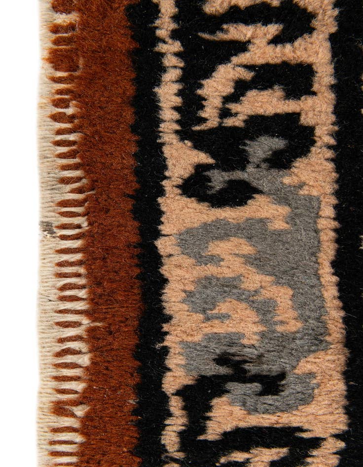 Detail image of 2' 7 x 4' 2  Hand Knotted Moroccan Wool Rug