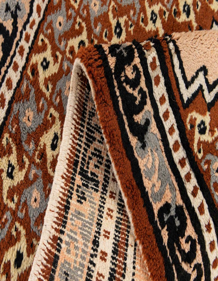 Detail image of 2' 7 x 4' 2  Hand Knotted Moroccan Wool Rug