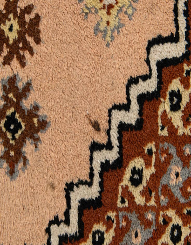 Detail image of 2' 7 x 4' 2  Hand Knotted Moroccan Wool Rug