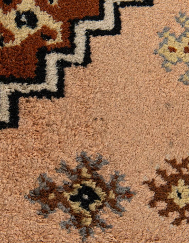 Detail image of 2' 7 x 4' 2  Hand Knotted Moroccan Wool Rug