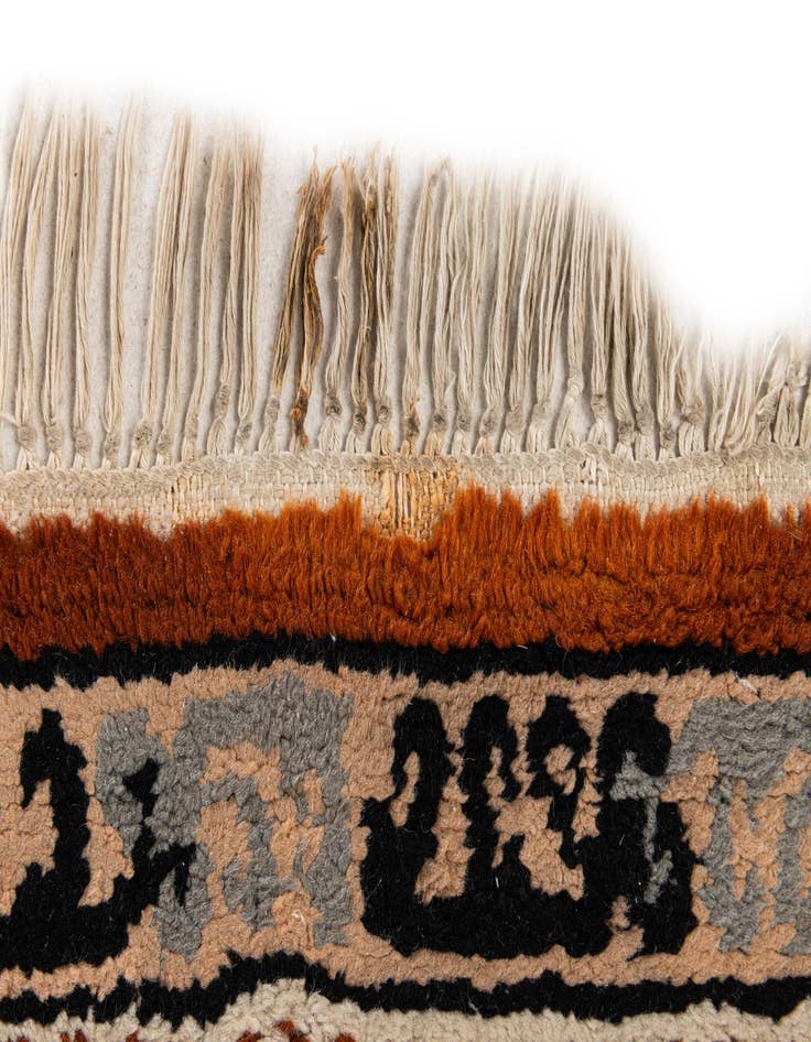 Detail image of 2' 7 x 4' 2  Hand Knotted Moroccan Wool Rug