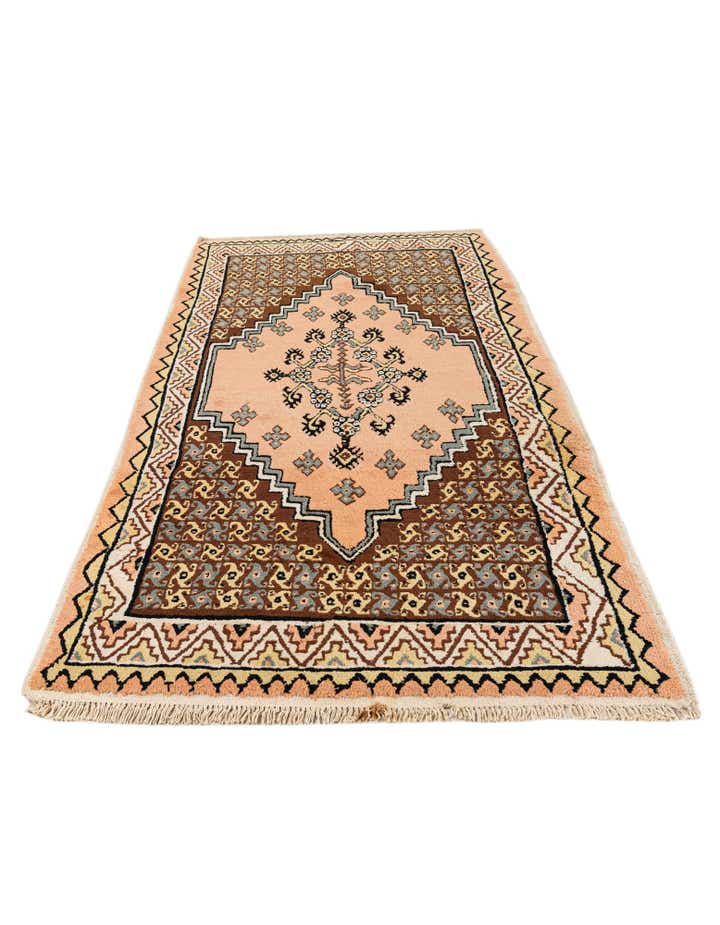 3' 6 x 6' 5 Hand Knotted Moroccan Wool Rug