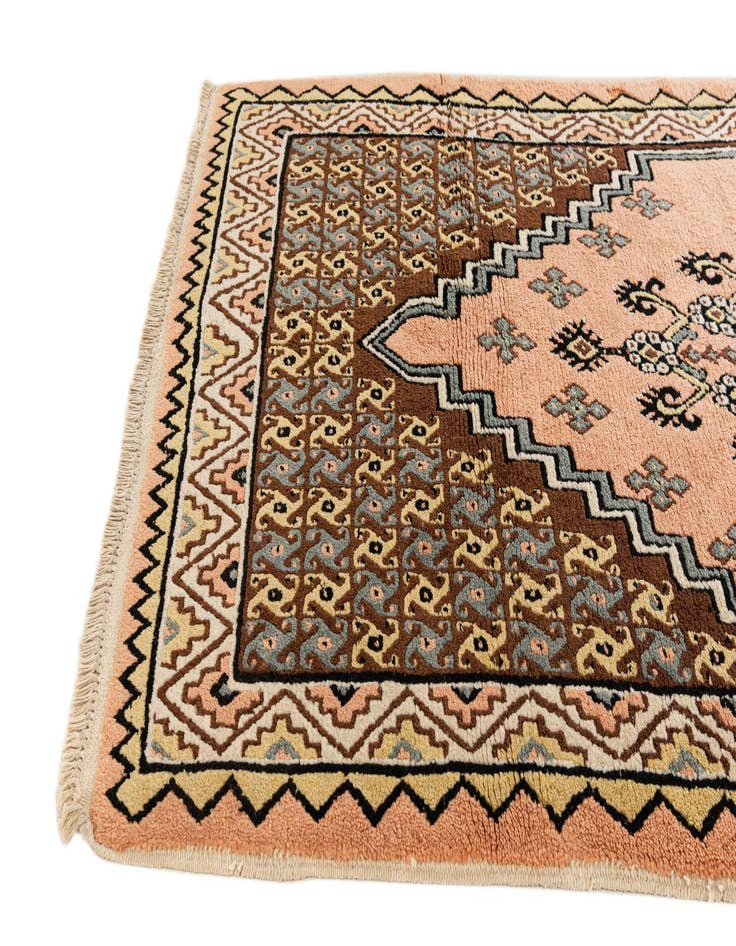 Detail image of 3' 6 x 6' 5  Hand Knotted Moroccan Wool Rug