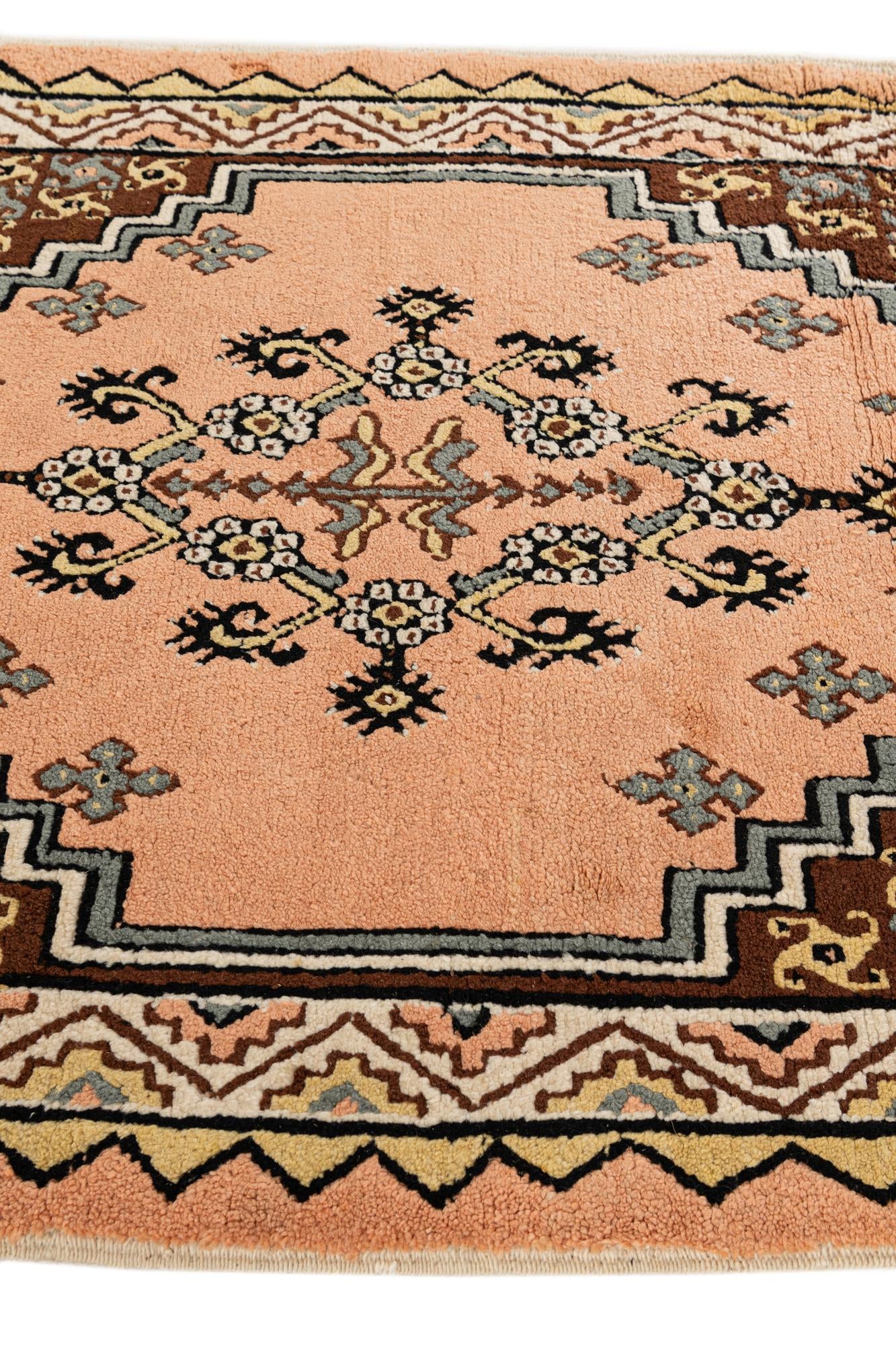 3' 6 x 6' 5 Hand Knotted Moroccan Wool Rug