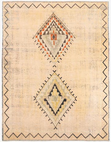 9' x 11' 8 Hand Knotted Moroccan Wool Rug