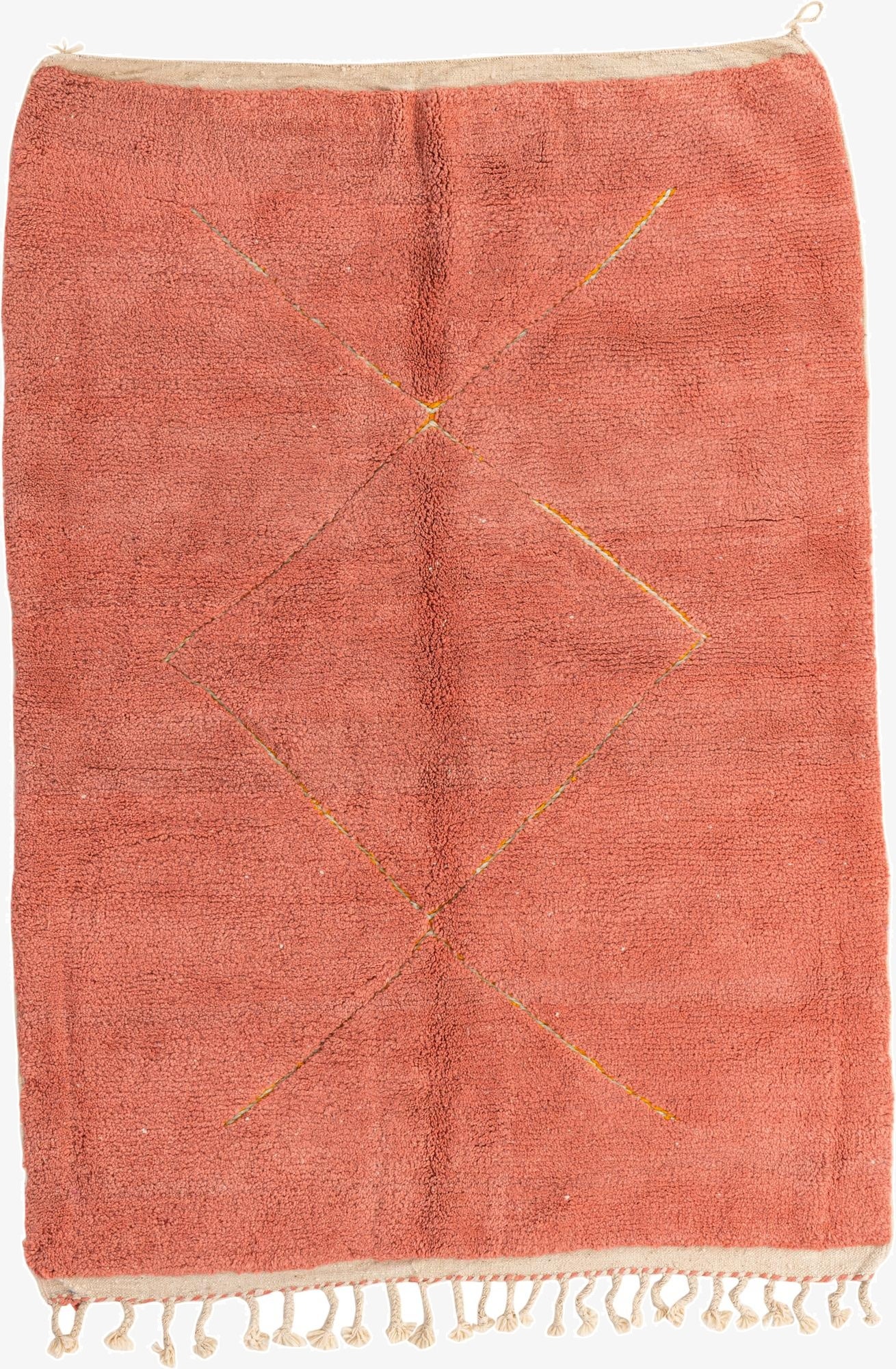 5' 8 x 8'  Hand Knotted Moroccan Wool Rug