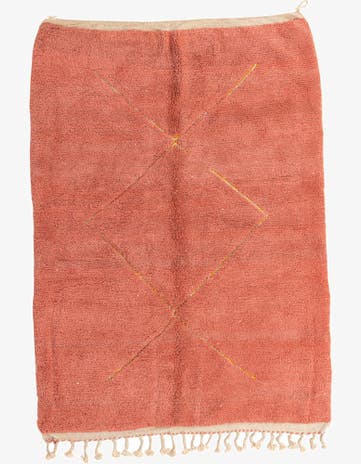 5' 8 x 8' Hand Knotted Moroccan Wool Rug