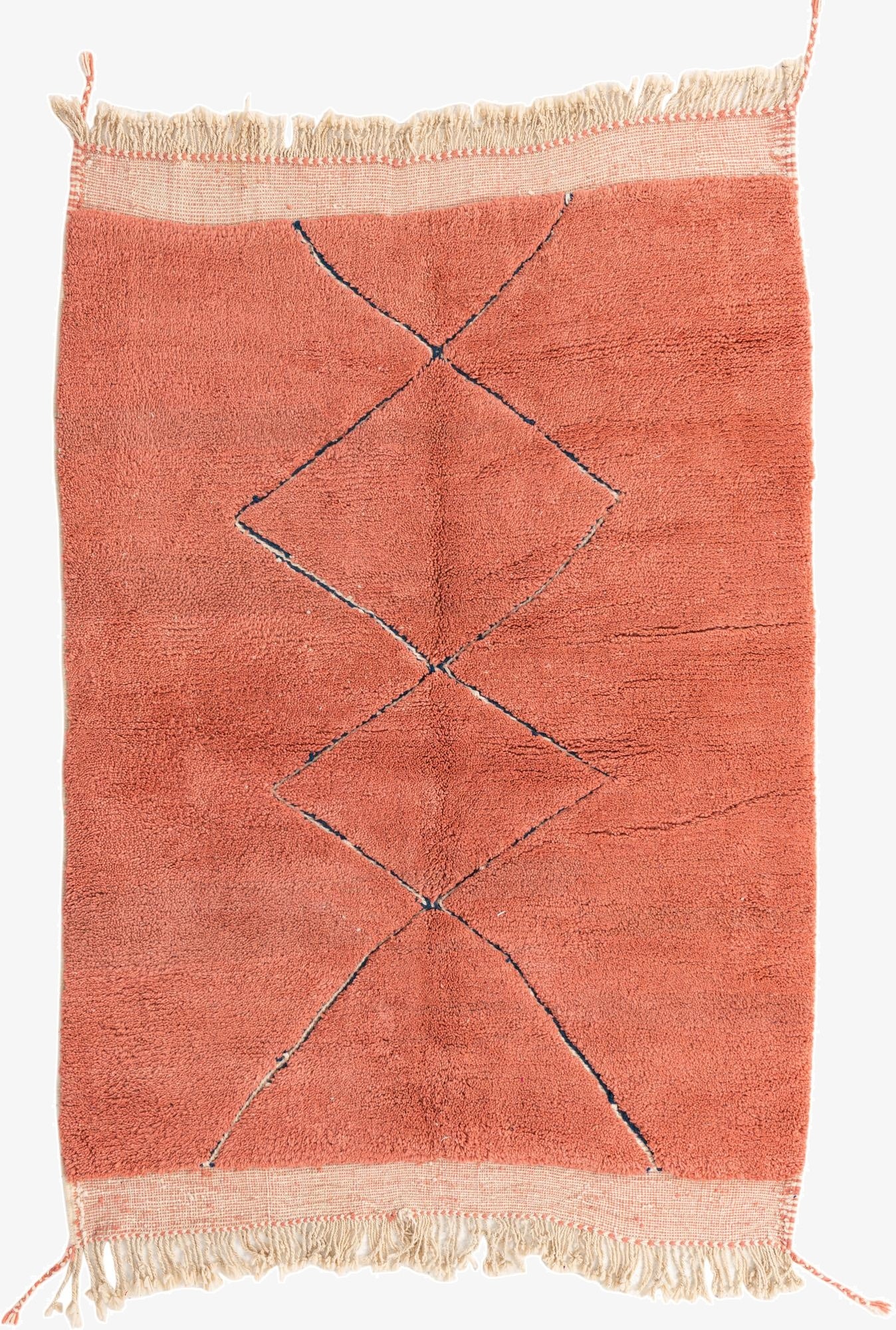 5' 7 x 7' 10  Hand Knotted Moroccan Wool Rug