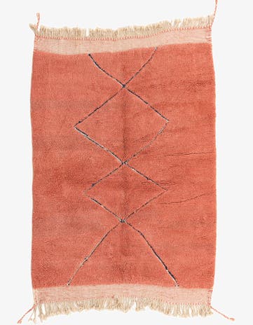 5' 7 x 7' 10 Hand Knotted Moroccan Wool Rug