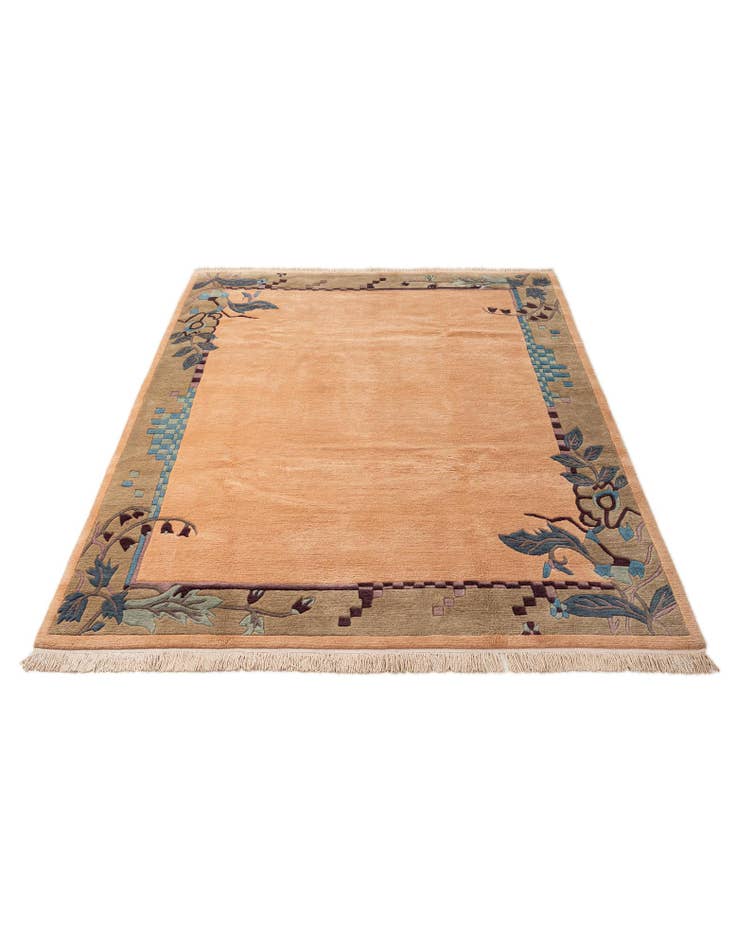 Detail image of 6' 6 x 9' 7  Hand Knotted Nepal Wool Rug