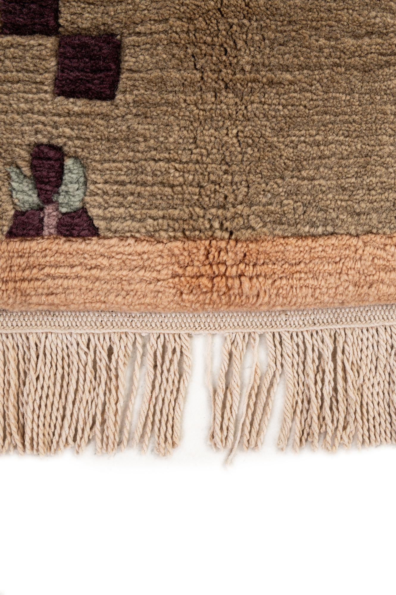6' 6 x 9' 7 Hand Knotted Nepal Wool Rug