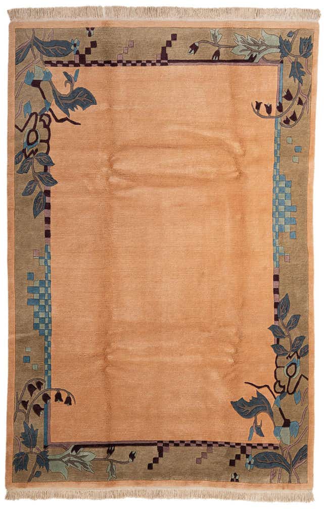 6' 6 x 9' 7 Hand Knotted Nepal Wool Rug