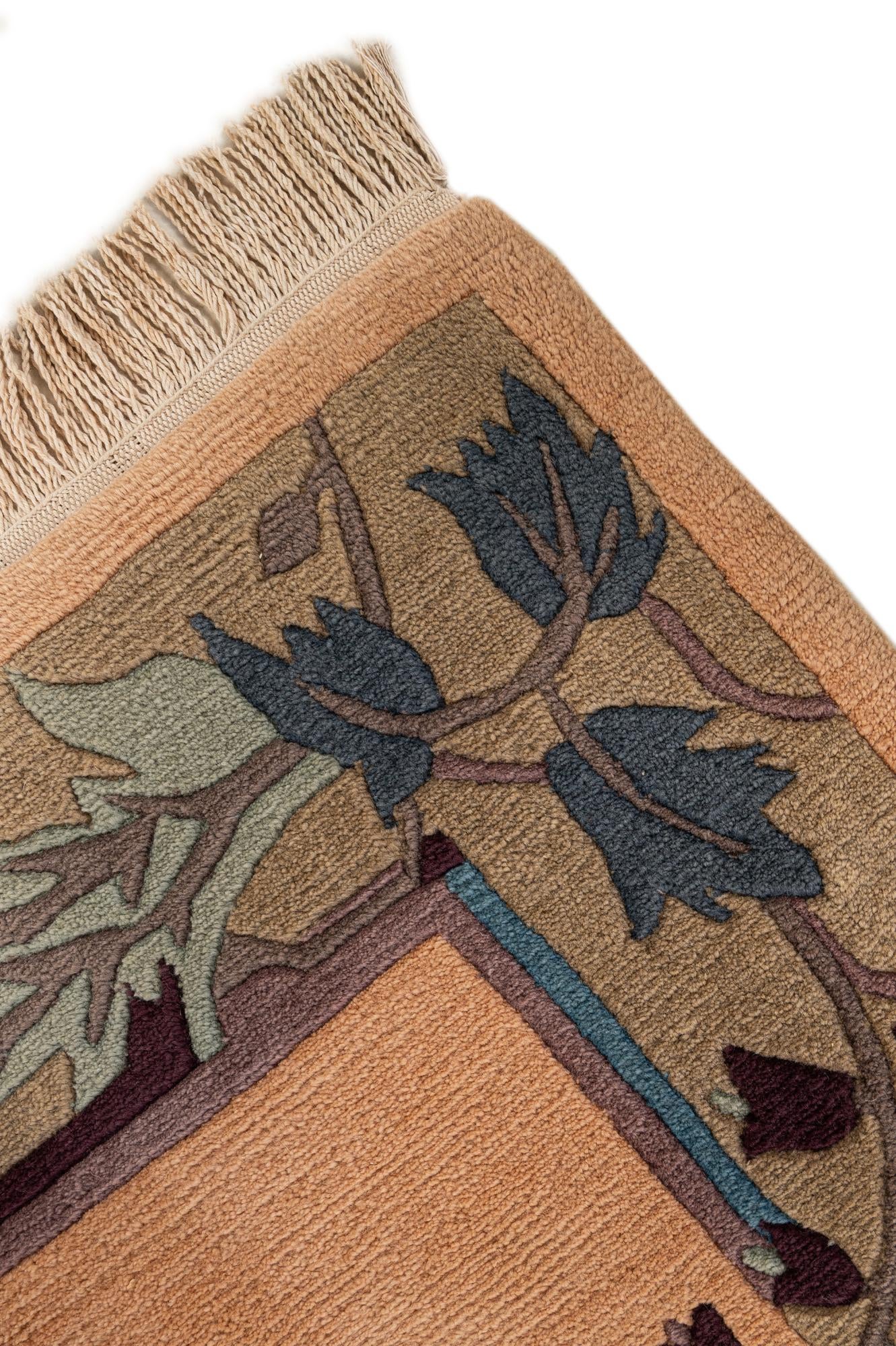 6' 6 x 9' 9 Hand Knotted Nepal Wool Rug
