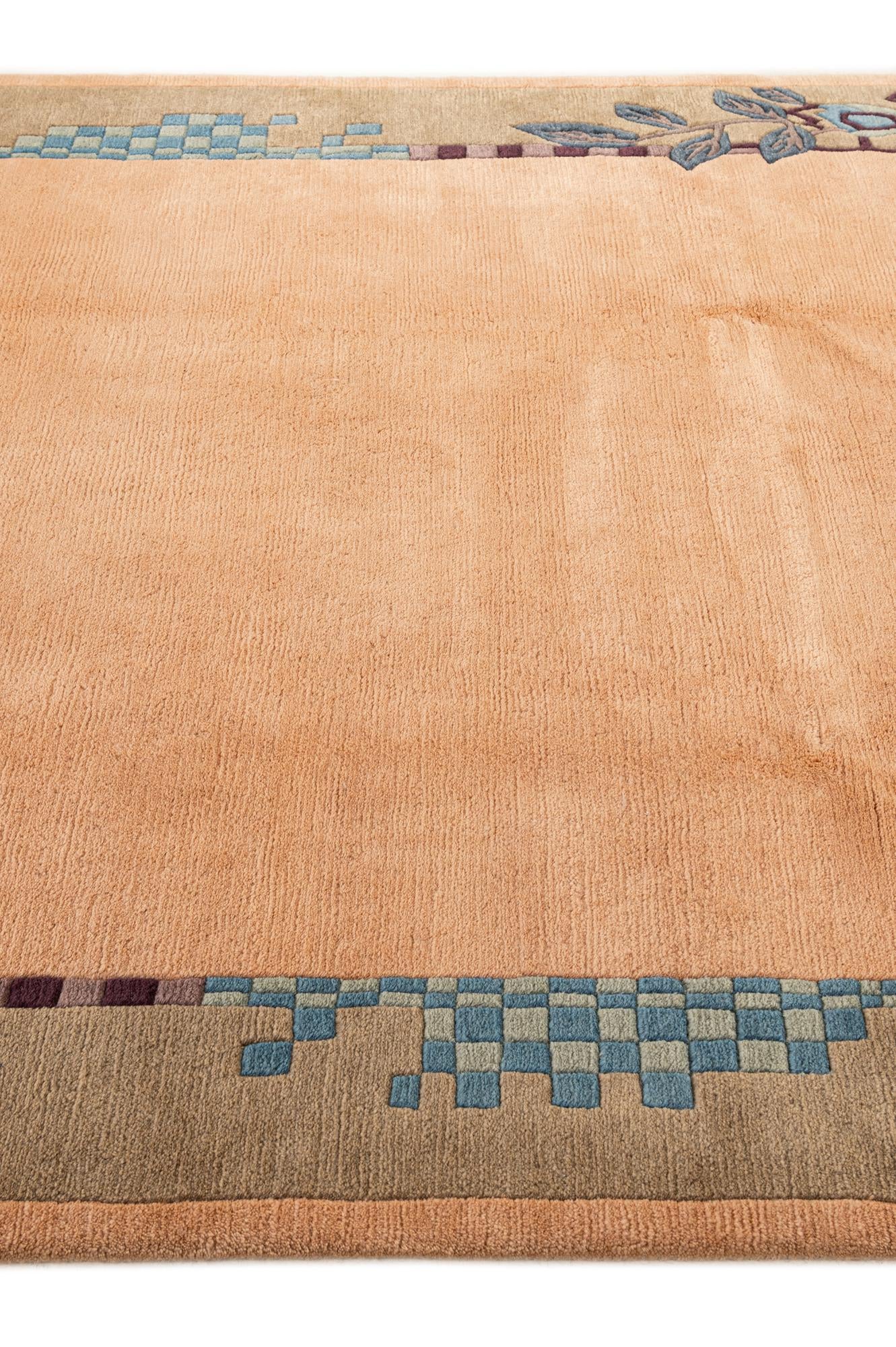 6' 6 x 9' 9 Hand Knotted Nepal Wool Rug