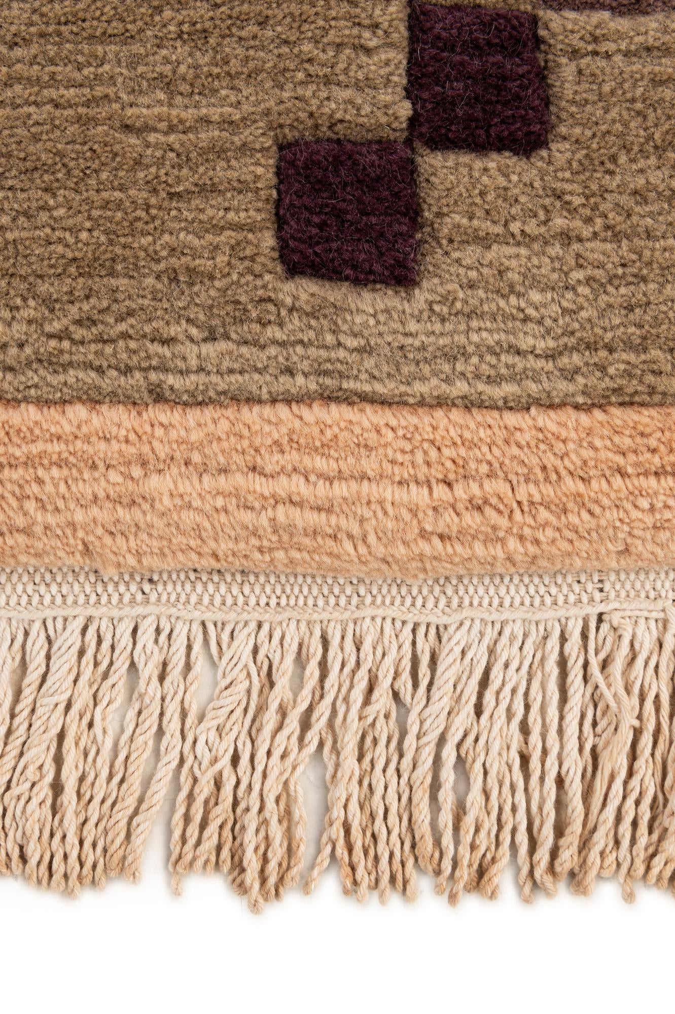 6' 6 x 9' 9 Hand Knotted Nepal Wool Rug
