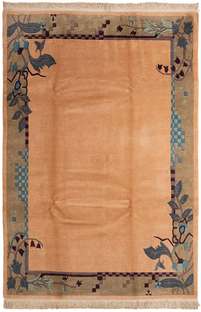 6' 6 x 9' 9 Hand Knotted Nepal Wool Rug