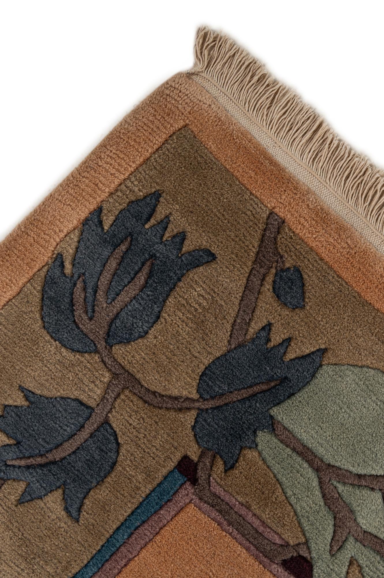 8' 2 x 11' 4 Hand Knotted Nepal Wool Rug