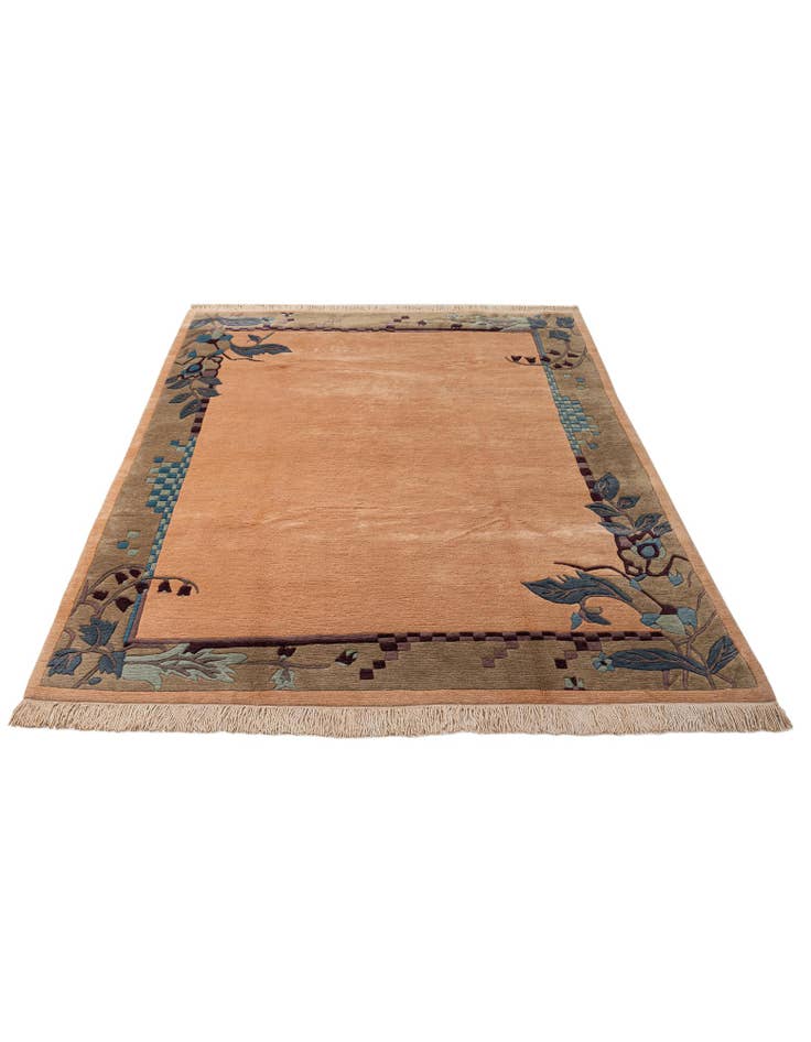 Detail image of 6' 3 x 9' 1 Hand Knotted Nepal Wool Rug