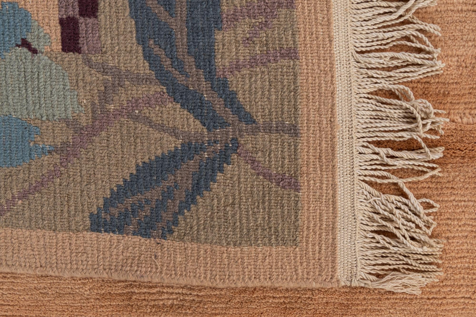6' 3 x 9' 1 Hand Knotted Nepal Wool Rug