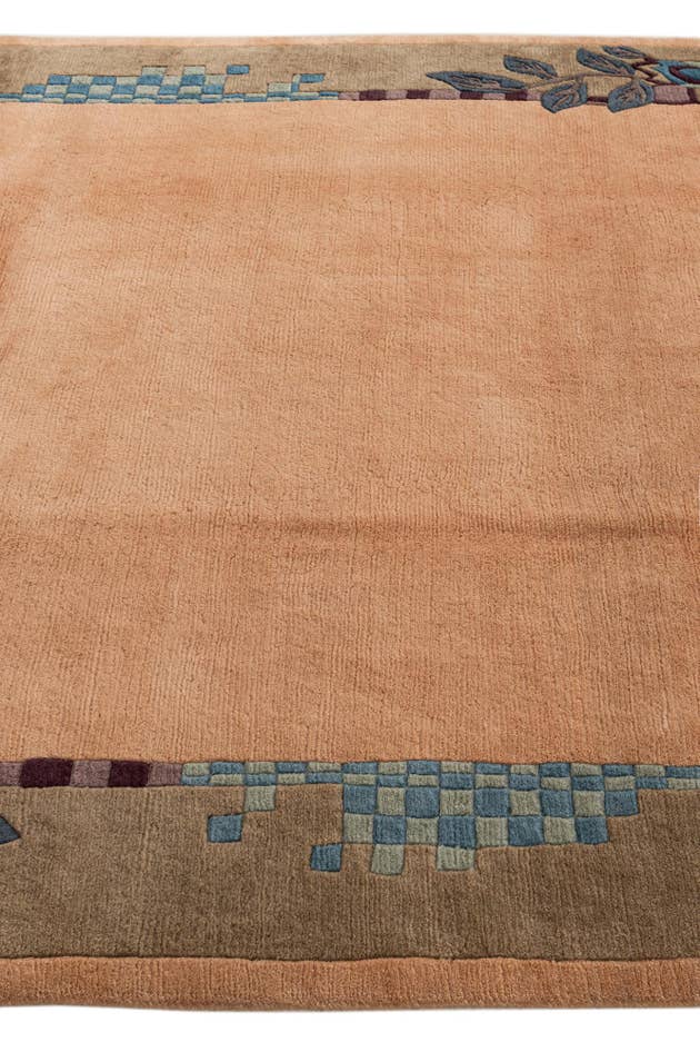 Detail image of 6' 3 x 9' 1 Hand Knotted Nepal Wool Rug