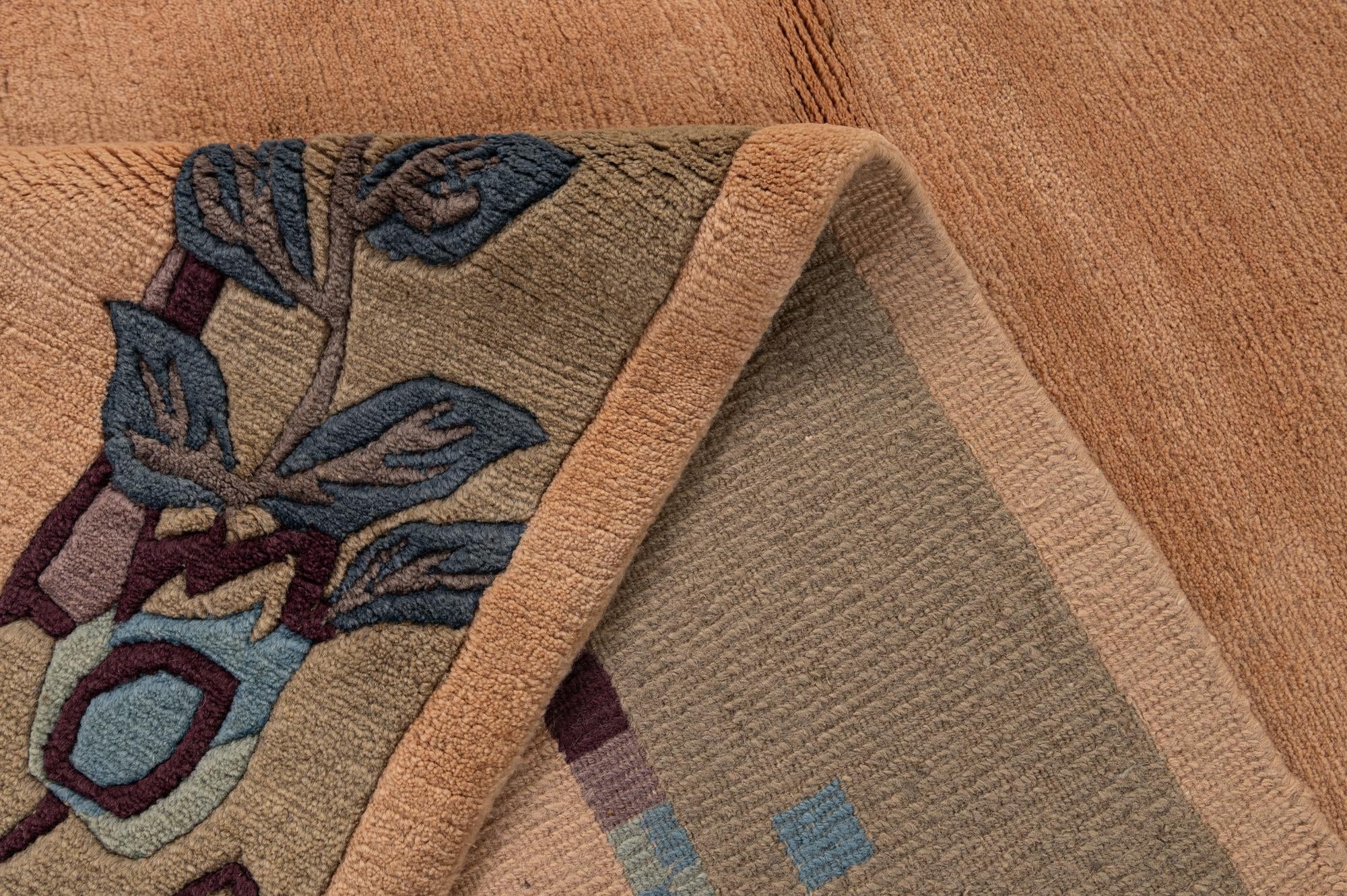 6' 3 x 9' 1 Hand Knotted Nepal Wool Rug