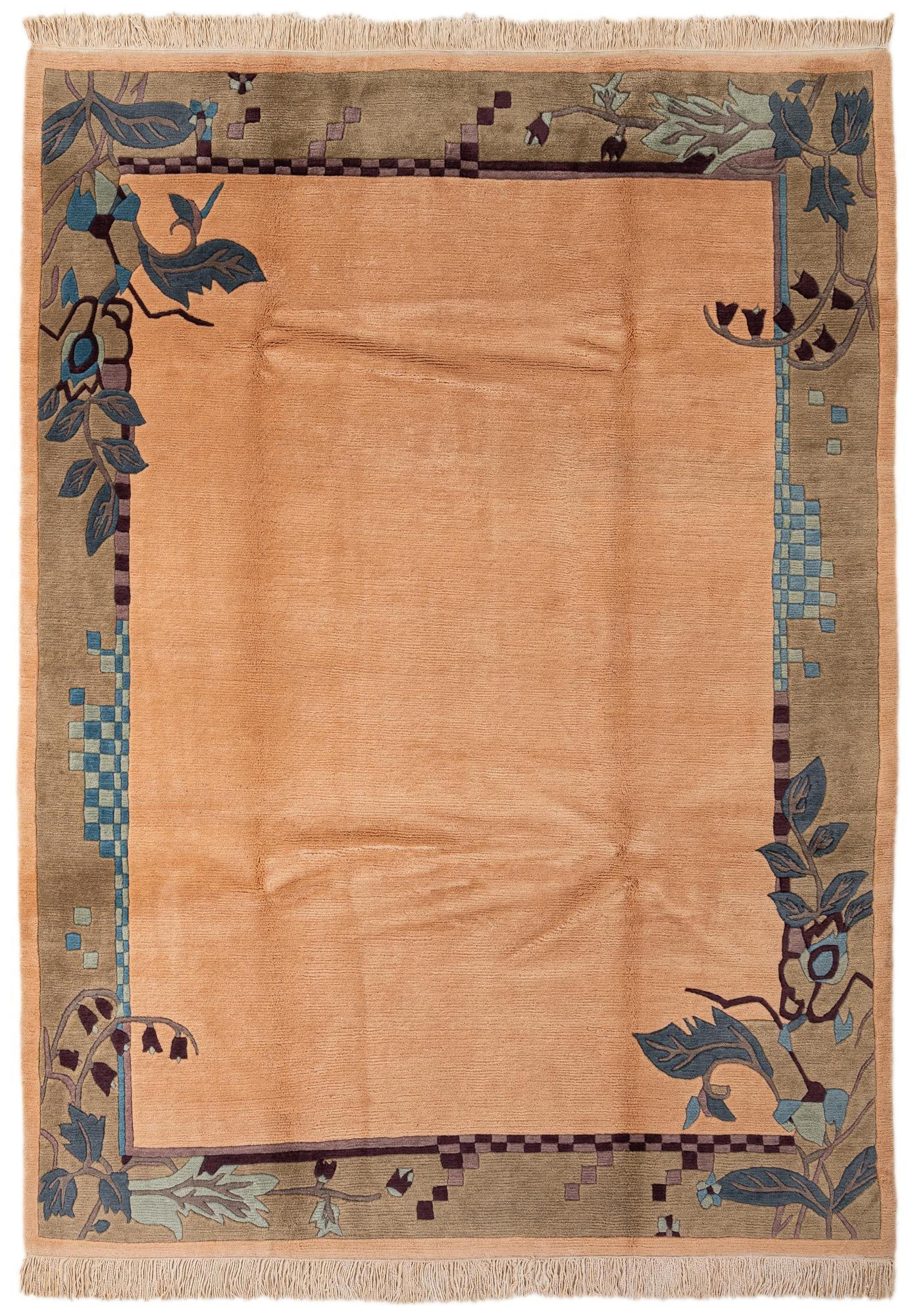 6' 3 x 9' 1 Hand Knotted Nepal Wool Rug