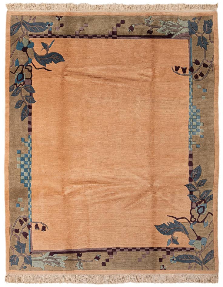 Detail image of 6' 3 x 9' 1 Hand Knotted Nepal Wool Rug