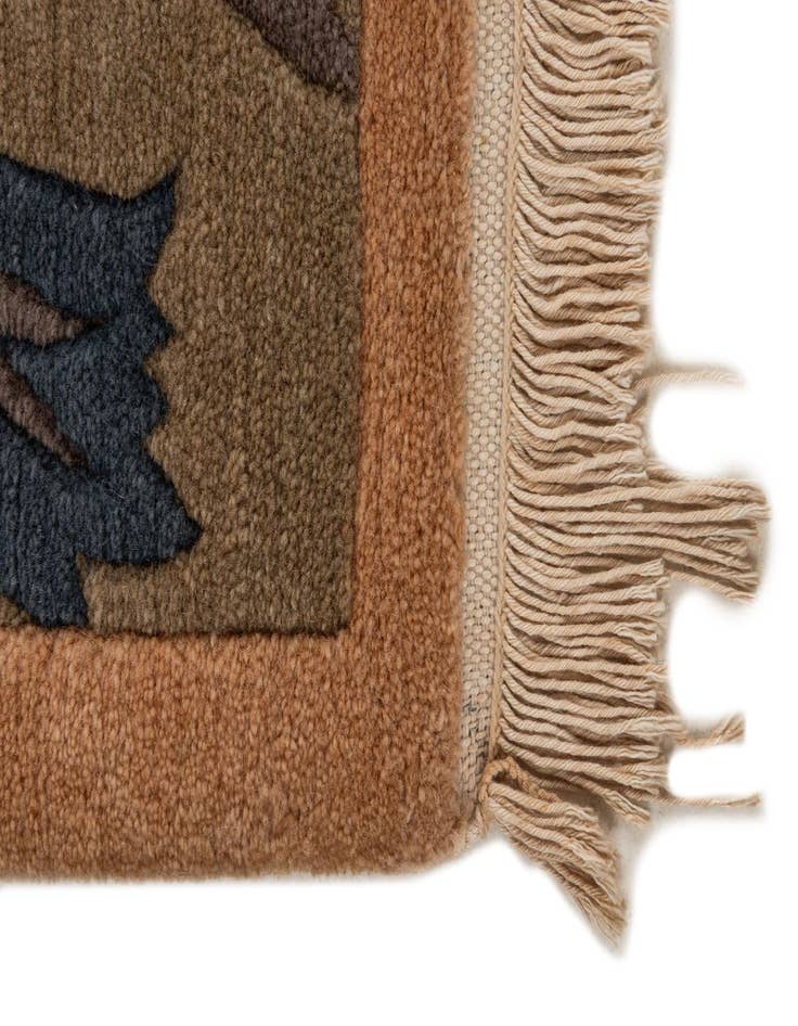 Detail image of 6' 7 x 9' 8  Hand Knotted Nepal Wool Rug