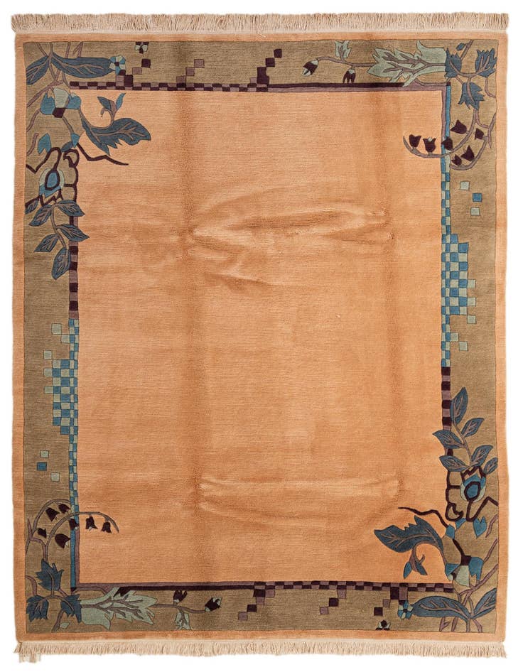Detail image of 6' 7 x 9' 8 Hand Knotted Nepal Wool Rug