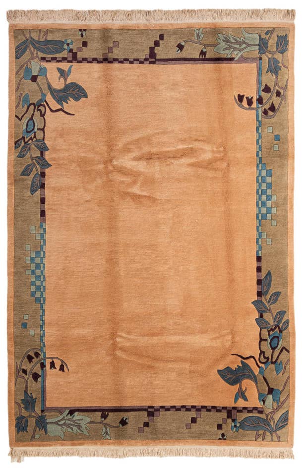 Detail image of 6' 7 x 9' 8 Hand Knotted Nepal Wool Rug