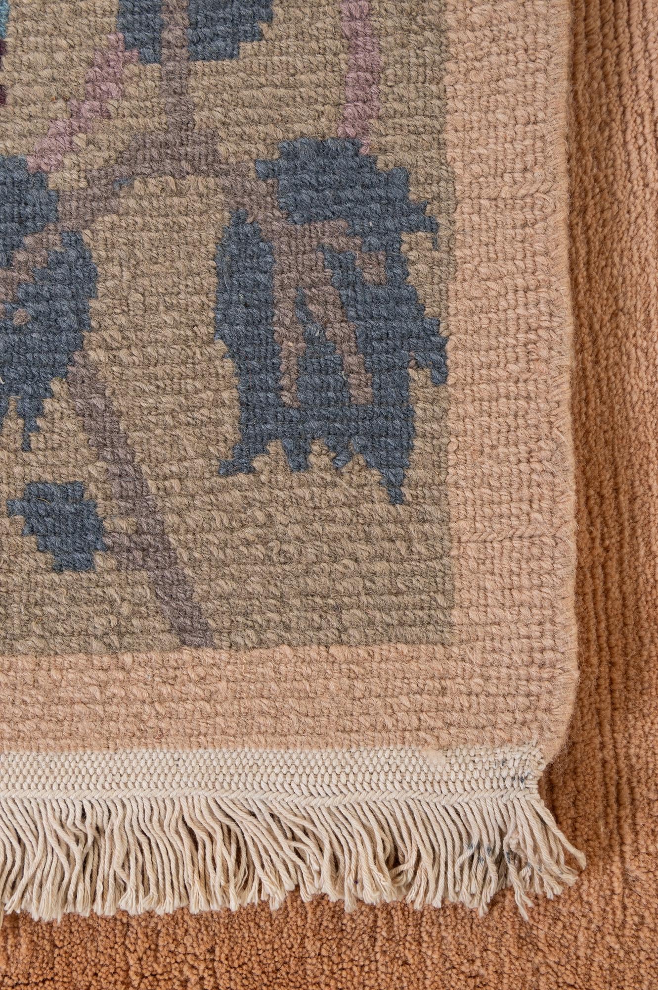 6' 7 x 9' 7 Hand Knotted Nepal Wool Rug
