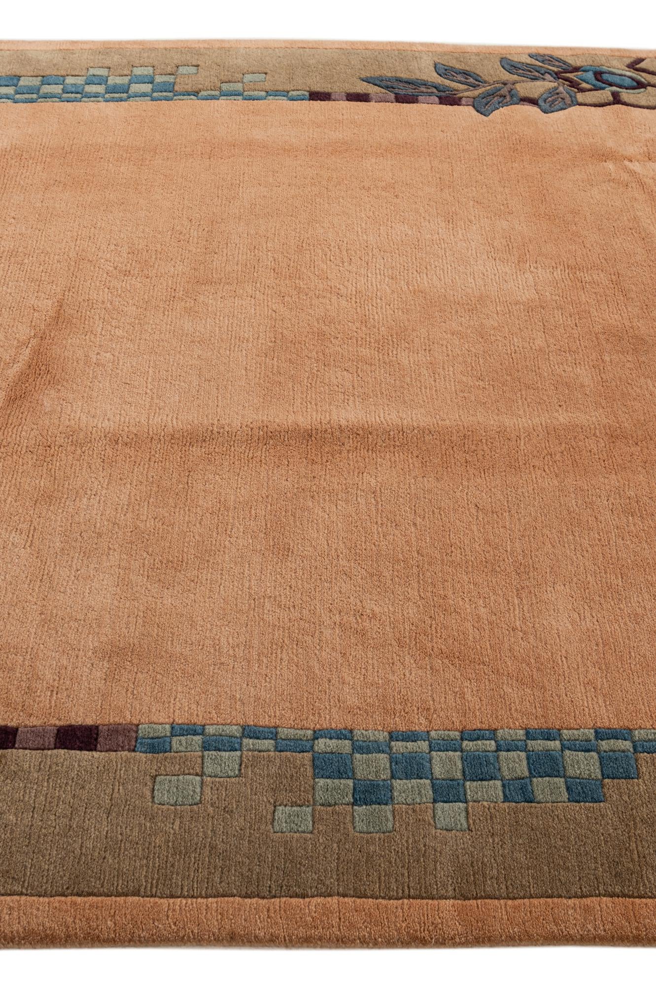 6' 7 x 9' 7 Hand Knotted Nepal Wool Rug