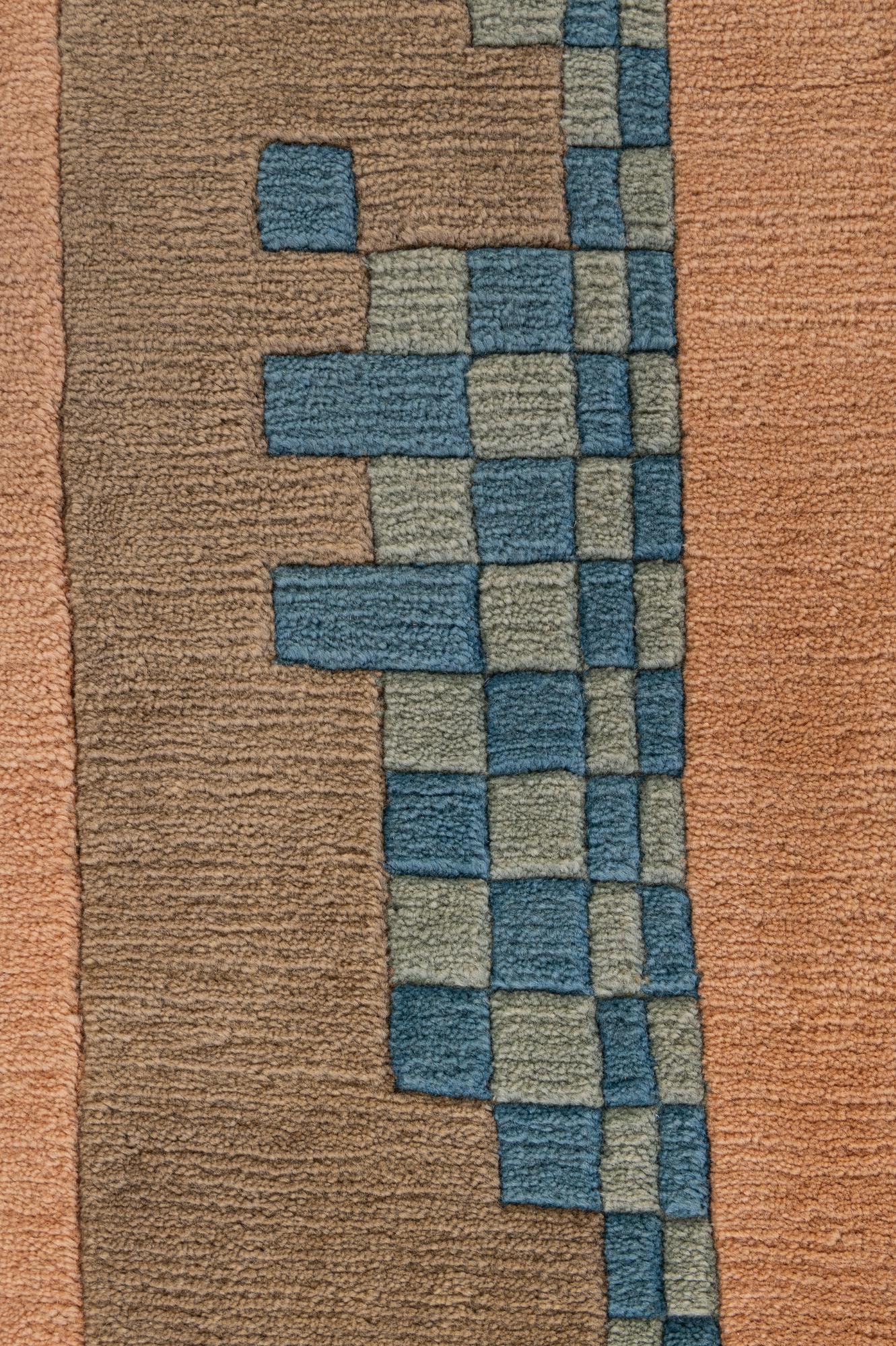 6' 7 x 9' 7 Hand Knotted Nepal Wool Rug