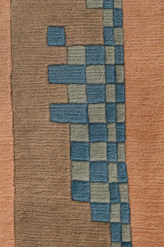 6' 7 x 9' 7 Hand Knotted Nepal Wool Rug