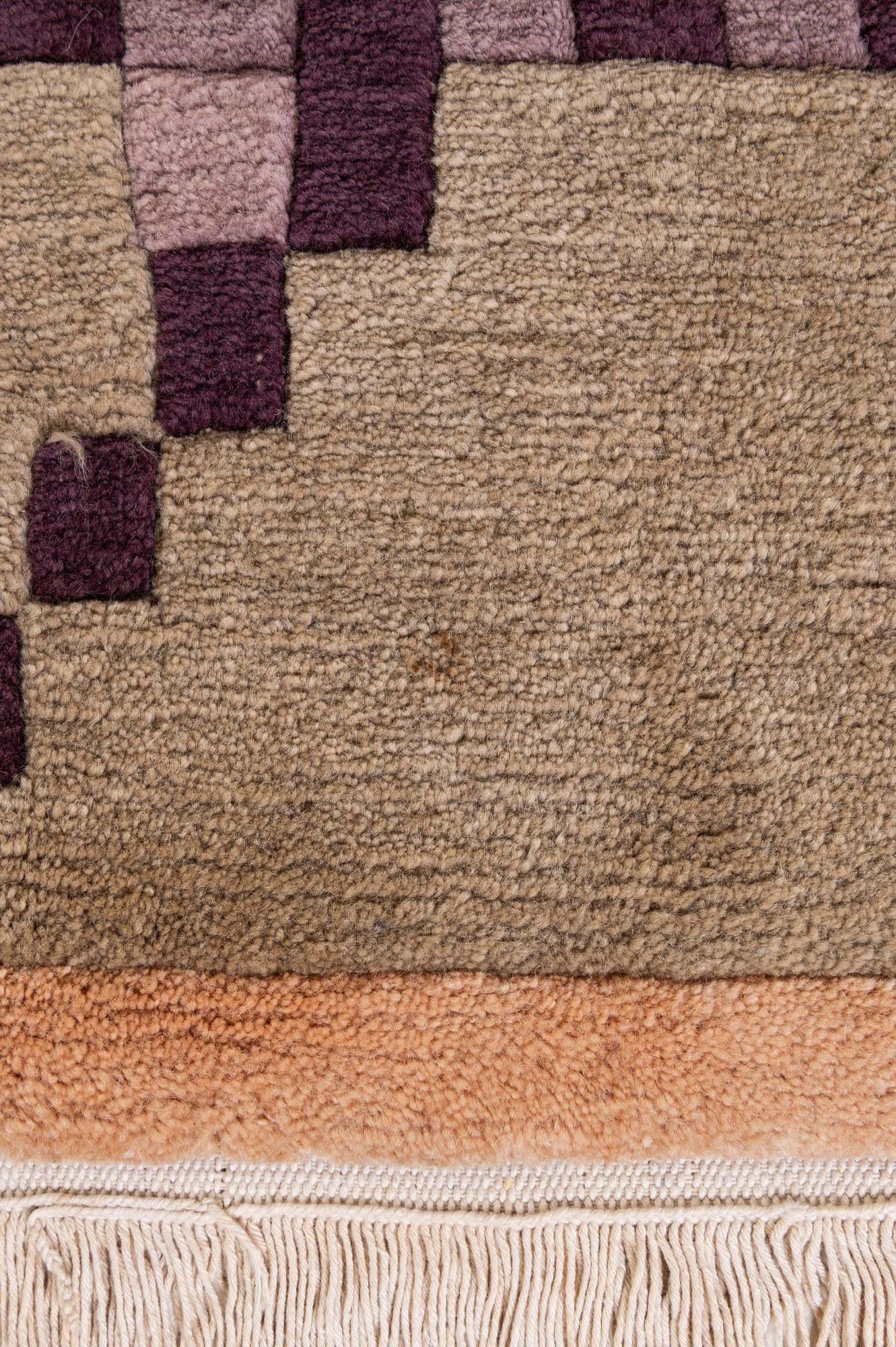 6' 7 x 9' 7 Hand Knotted Nepal Wool Rug