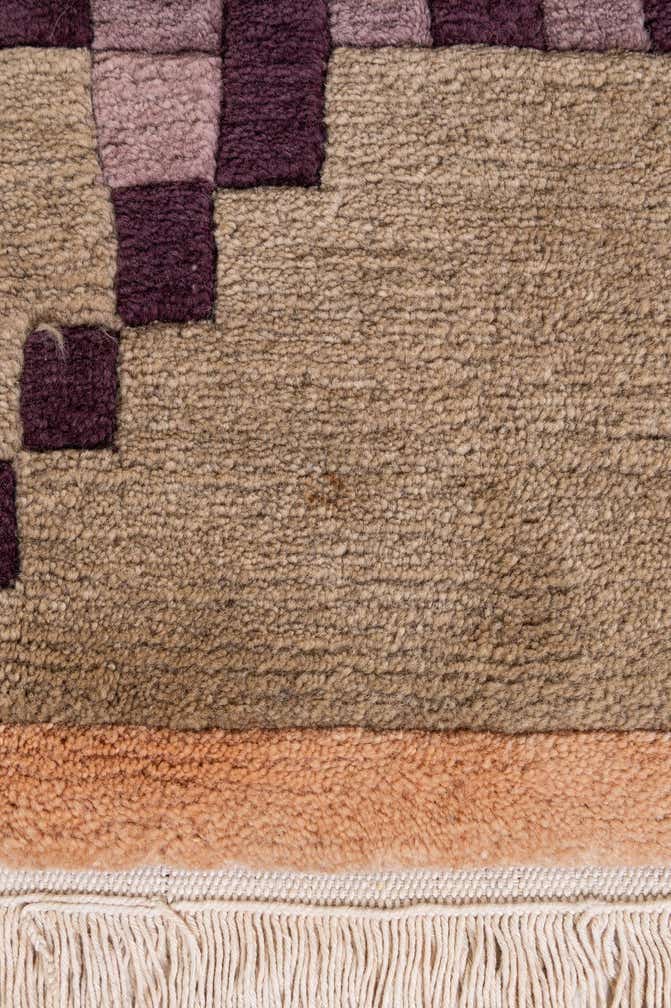 6' 7 x 9' 7 Hand Knotted Nepal Wool Rug