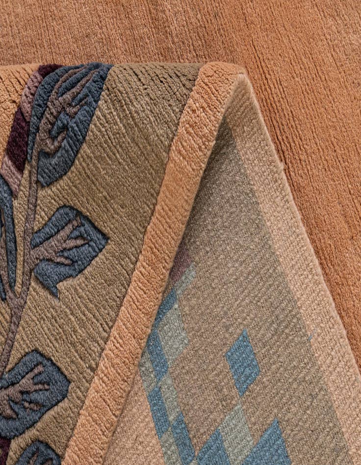 Detail image of 6' 7 x 9' 7  Hand Knotted Nepal Wool Rug