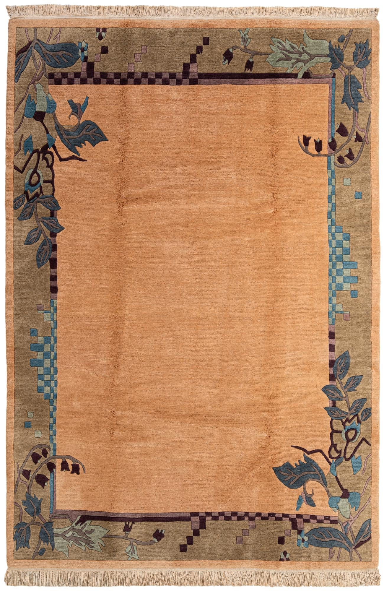 6' 7 x 9' 7 Hand Knotted Nepal Wool Rug