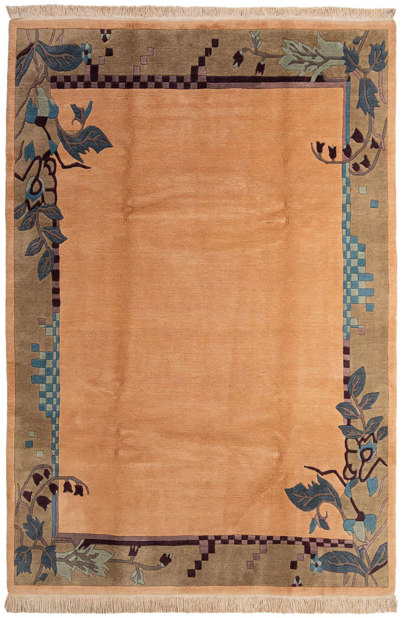 6' 7 x 9' 7 Hand Knotted Nepal Wool Rug