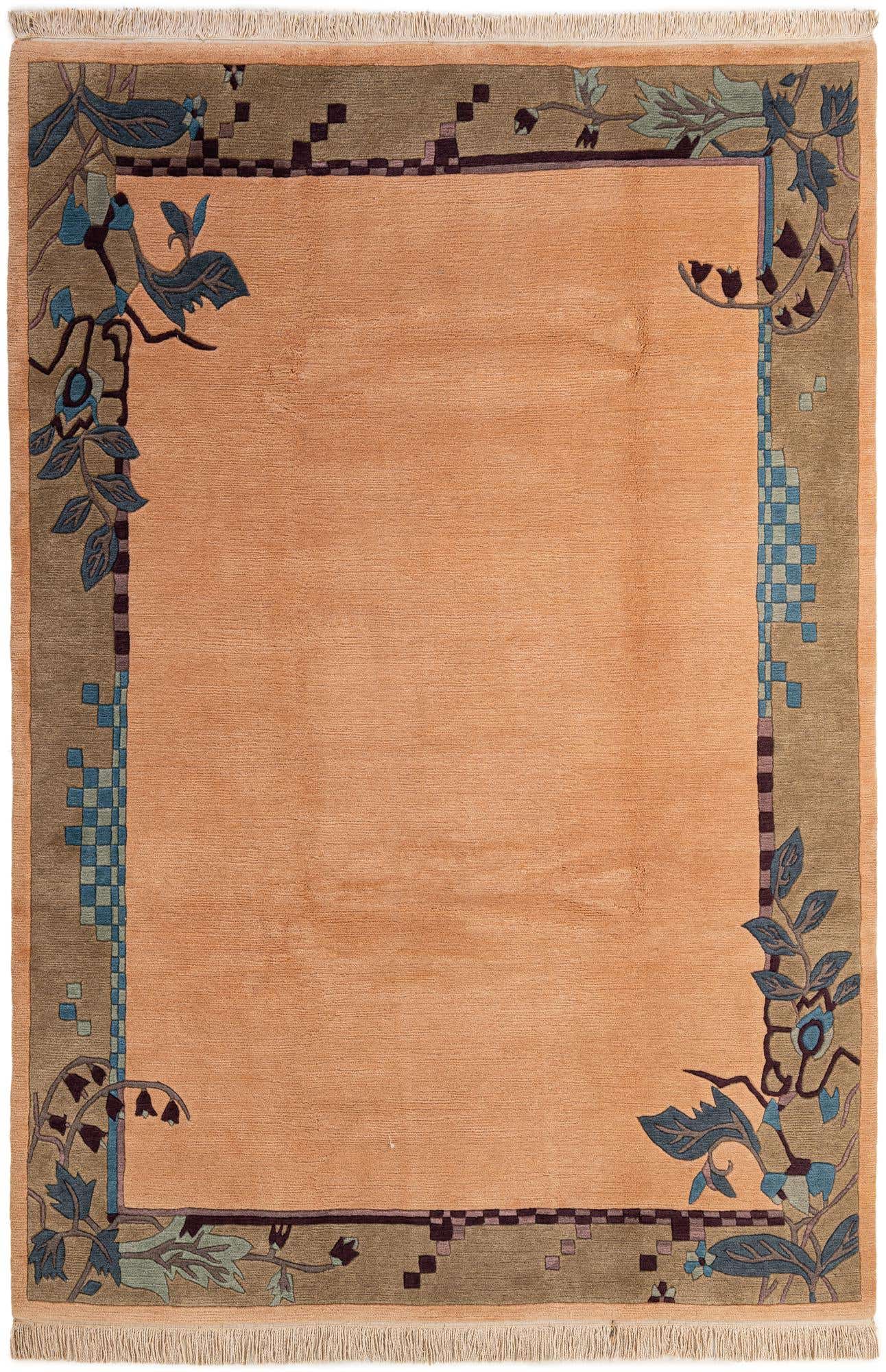 6' 5 x 9' 4 Hand Knotted Nepal Wool Rug