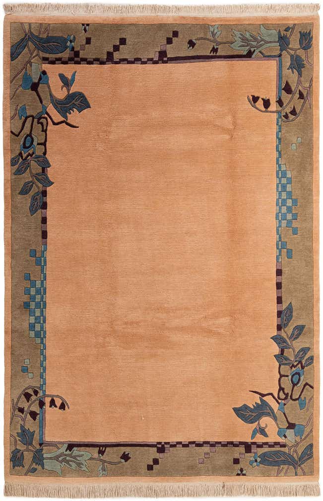 6' 5 x 9' 4 Hand Knotted Nepal Wool Rug