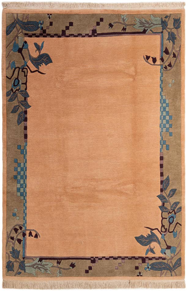 Detail image of 6' 5 x 9' 4 Hand Knotted Nepal Wool Rug