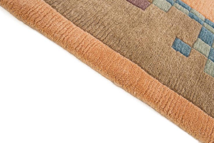 Detail image of 6' 8 x 9' 6 Hand Knotted Nepal Wool Rug