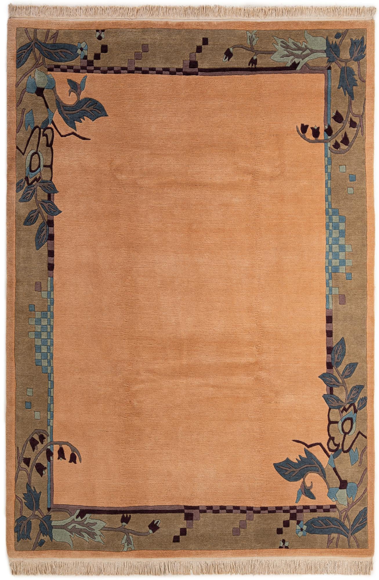 6' 8 x 9' 6 Hand Knotted Nepal Wool Rug